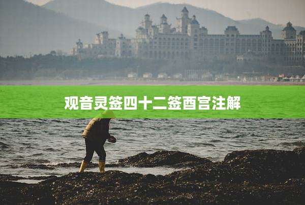 观音灵签四十二签酉宫注解