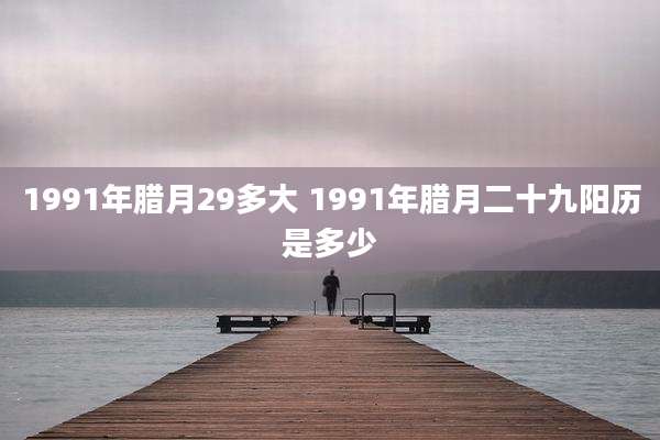 1991年腊月29多大 1991年腊月二十九阳历是多少