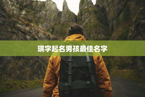 琪字起名男孩最佳名字