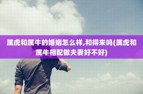 属虎和属牛的婚姻怎么样,和得来吗(属虎和属牛相配做夫妻好不好)