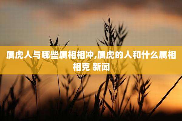属虎人与哪些属相相冲,属虎的人和什么属相相克 新闻