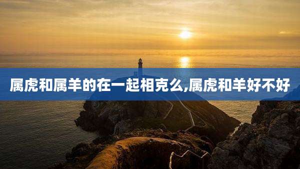 属虎和属羊的在一起相克么,属虎和羊好不好
