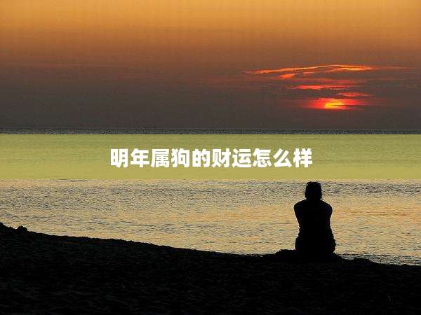 明年属狗的财运怎么样