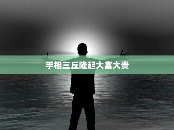 手相三丘隆起大富大贵
