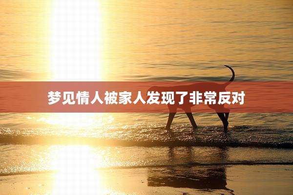 梦见情人被家人发现了非常反对