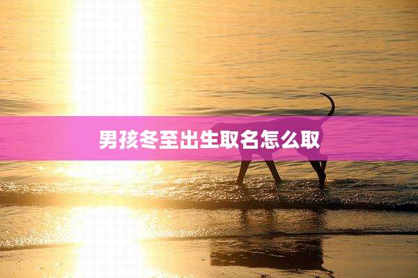 男孩冬至出生取名怎么取