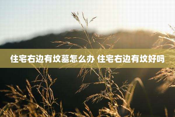 住宅右边有坟墓怎么办 住宅右边有坟好吗