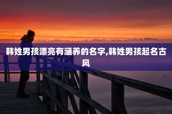 韩姓男孩漂亮有涵养的名字,韩姓男孩起名古风