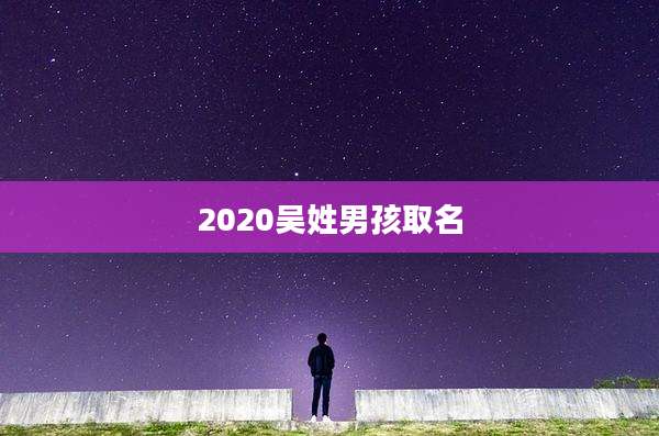 2020吴姓男孩取名