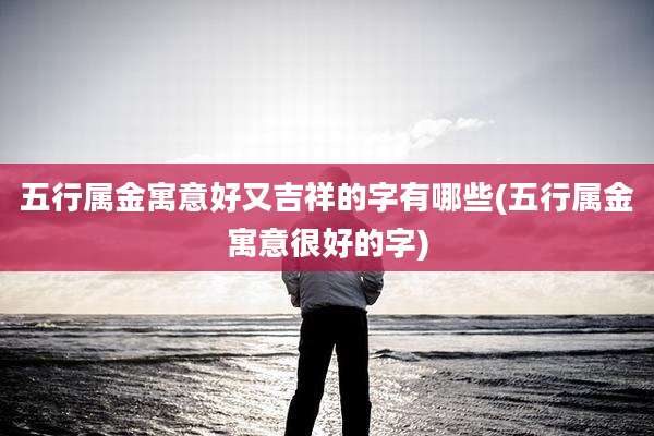 五行属金寓意好又吉祥的字有哪些(五行属金寓意很好的字)