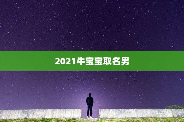 2021牛宝宝取名男
