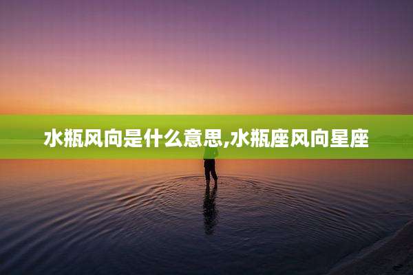 水瓶风向是什么意思,水瓶座风向星座