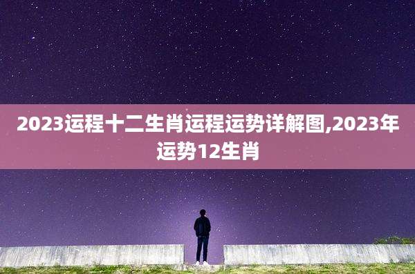 2023运程十二生肖运程运势详解图,2023年运势12生肖