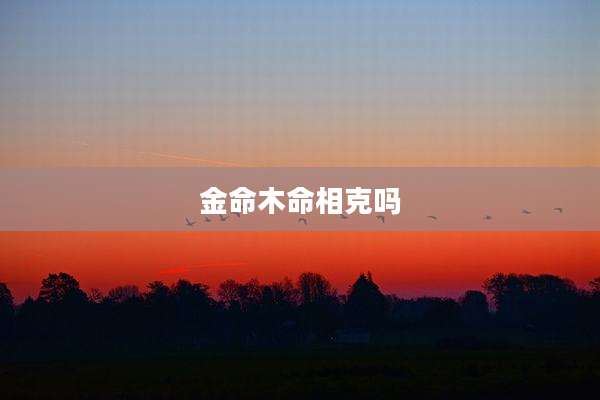 金命木命相克吗