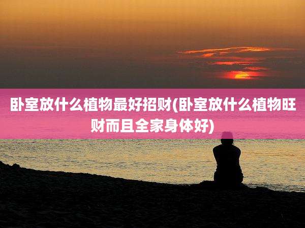 卧室放什么植物最好招财(卧室放什么植物旺财而且全家身体好)