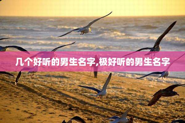 几个好听的男生名字,极好听的男生名字