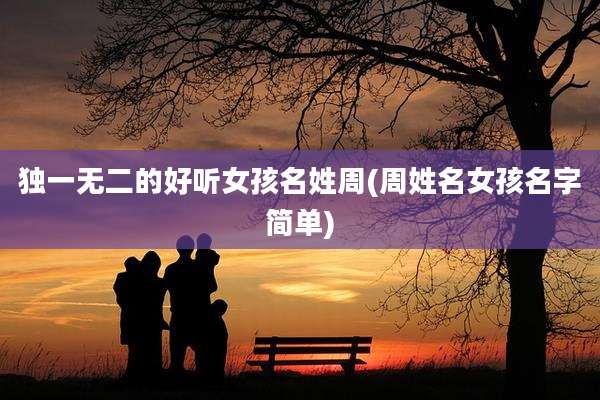 独一无二的好听女孩名姓周(周姓名女孩名字简单)