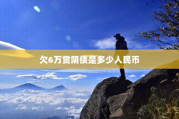 欠6万贯阴债是多少人民币