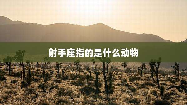 射手座指的是什么动物