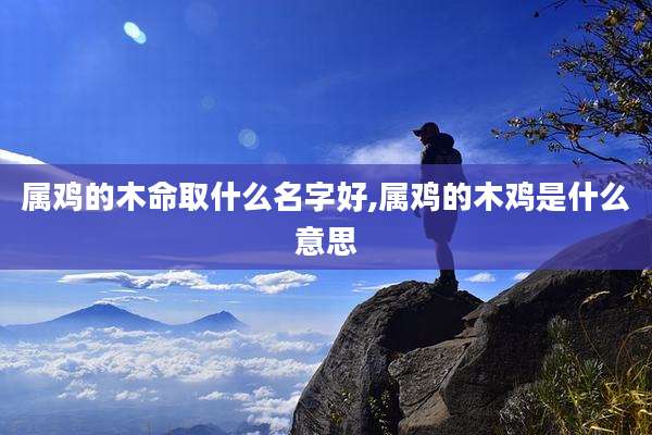属鸡的木命取什么名字好,属鸡的木鸡是什么意思