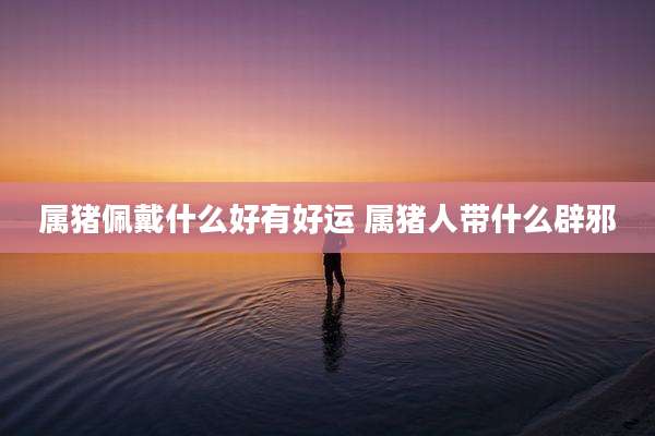 属猪佩戴什么好有好运 属猪人带什么辟邪