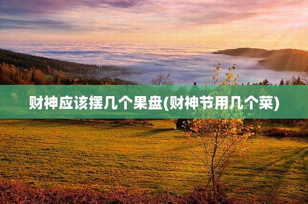 财神应该摆几个果盘(财神节用几个菜)