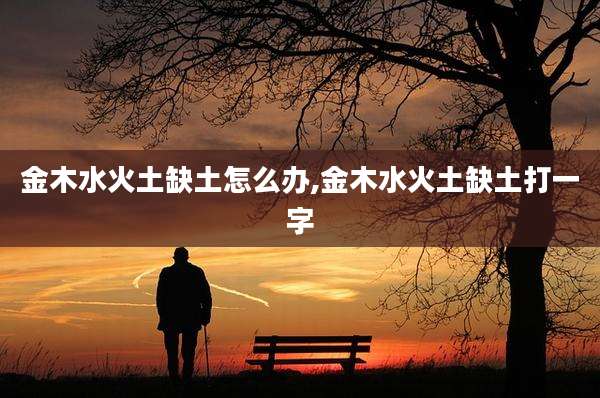 金木水火土缺土怎么办,金木水火土缺土打一字