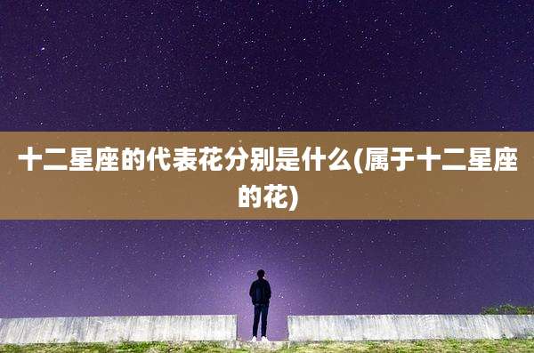 十二星座的代表花分别是什么(属于十二星座的花)