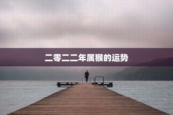 二零二二年属猴的运势