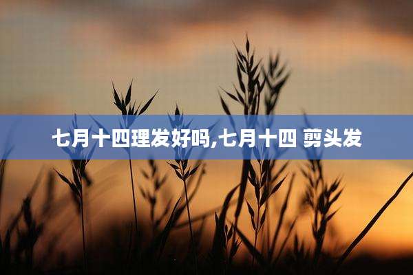 七月十四理发好吗,七月十四 剪头发