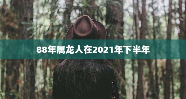 88年属龙人在2021年下半年
