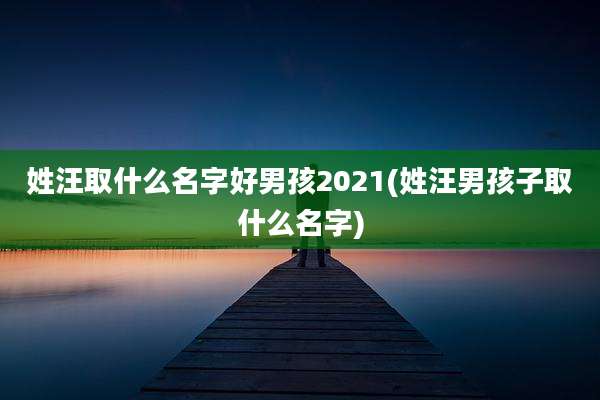 姓汪取什么名字好男孩2021(姓汪男孩子取什么名字)