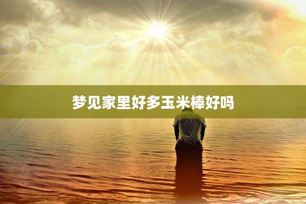 梦见家里好多玉米棒好吗