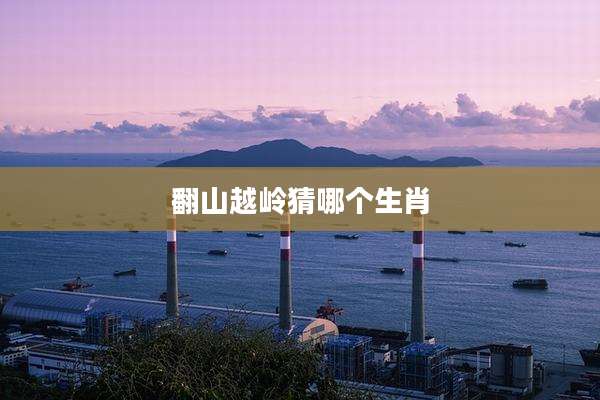 翻山越岭猜哪个生肖