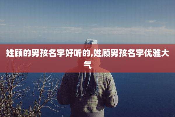 姓顾的男孩名字好听的,姓顾男孩名字优雅大气