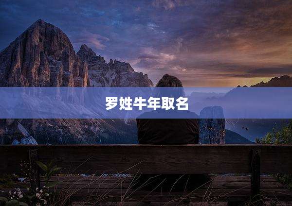 罗姓牛年取名