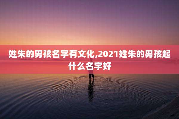 姓朱的男孩名字有文化,2021姓朱的男孩起什么名字好