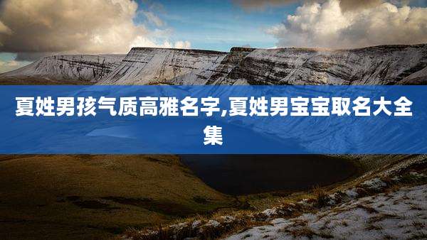 夏姓男孩气质高雅名字,夏姓男宝宝取名大全集
