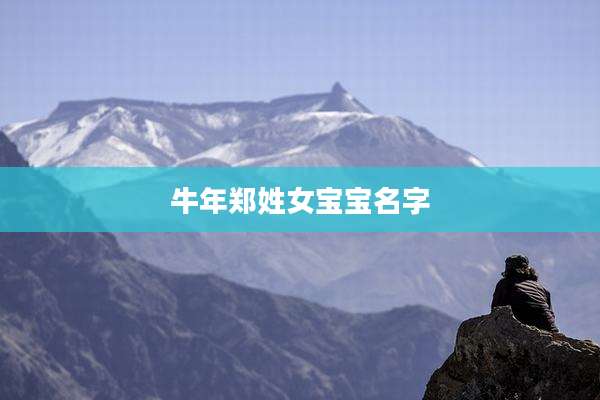 牛年郑姓女宝宝名字
