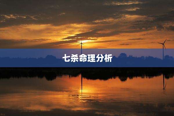 七杀命理分析