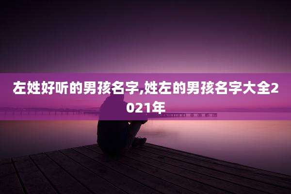 左姓好听的男孩名字,姓左的男孩名字大全2021年