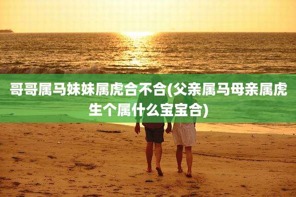 哥哥属马妹妹属虎合不合(父亲属马母亲属虎生个属什么宝宝合)