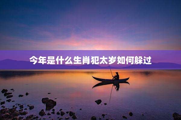 今年是什么生肖犯太岁如何躲过