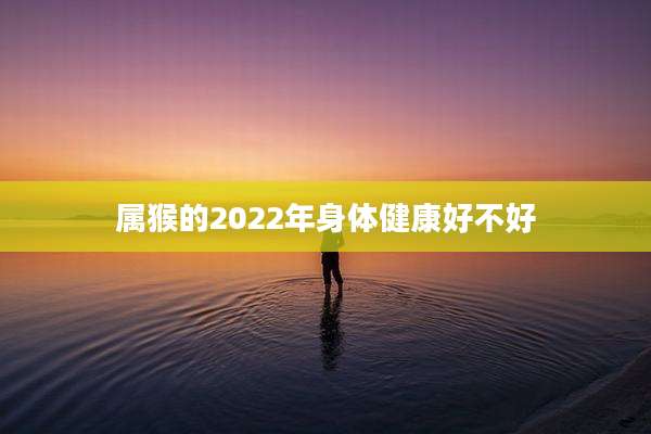 属猴的2022年身体健康好不好