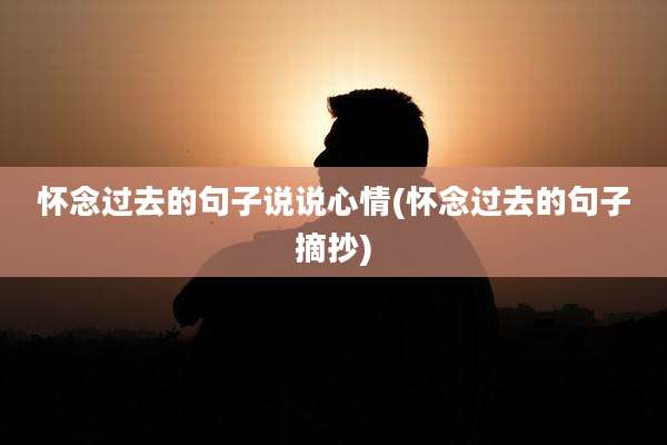 怀念过去的句子说说心情(怀念过去的句子摘抄)