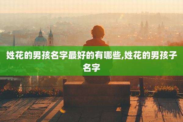 姓花的男孩名字最好的有哪些,姓花的男孩子名字