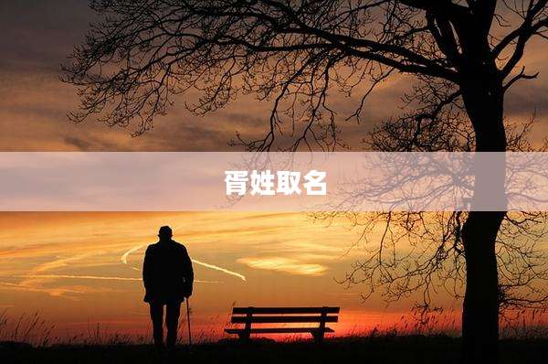 胥姓取名