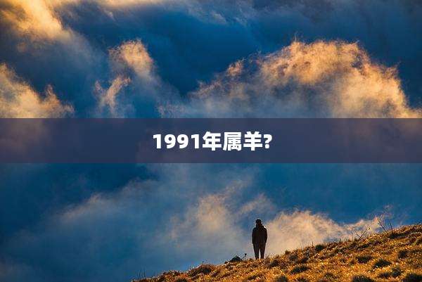 1991年属羊?