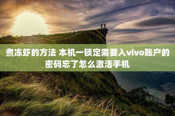 煮冻虾的方法 本机一锁定需要入vivo账户的密码忘了怎么激活手机