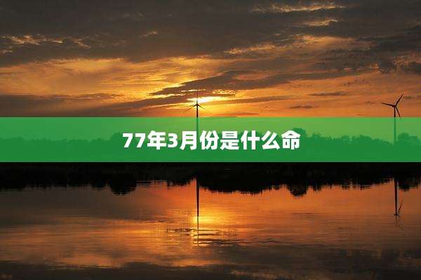 77年3月份是什么命